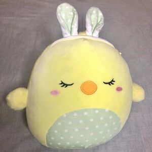 Squishmallows 2024 Easter Aimee Yellow Chick with Bunny Ears Plush 12-inch